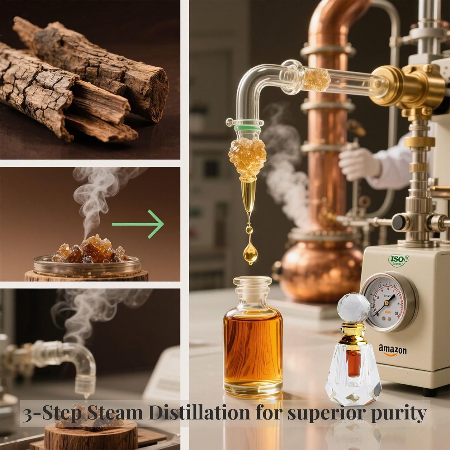 Baisonet 1ml agarwood essential oil, natural log Hainan agarwood essential oil aromatherapy