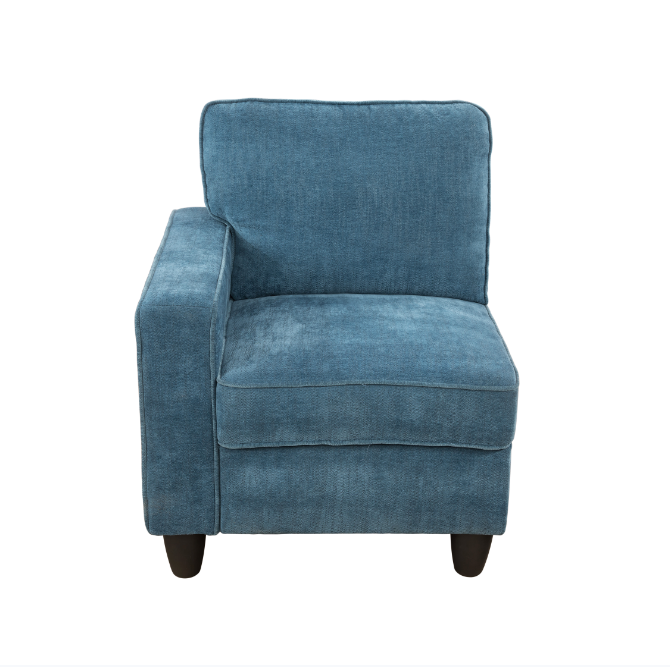 Blue Lint 6-Piece Couch Living Room Sofa Set