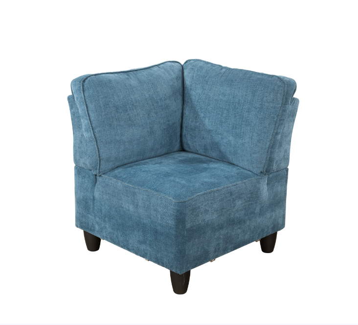 Blue Lint 6-Piece Couch Living Room Sofa Set