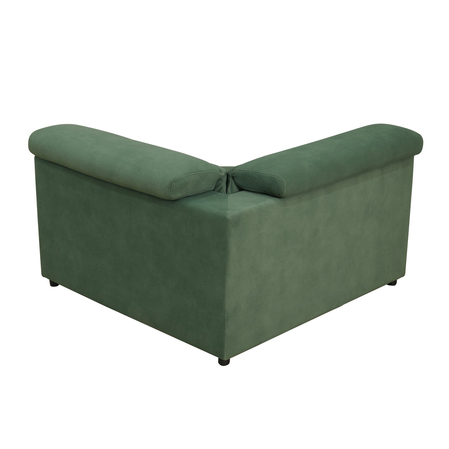 Green Flannel Living Room Recliner Sofa Set