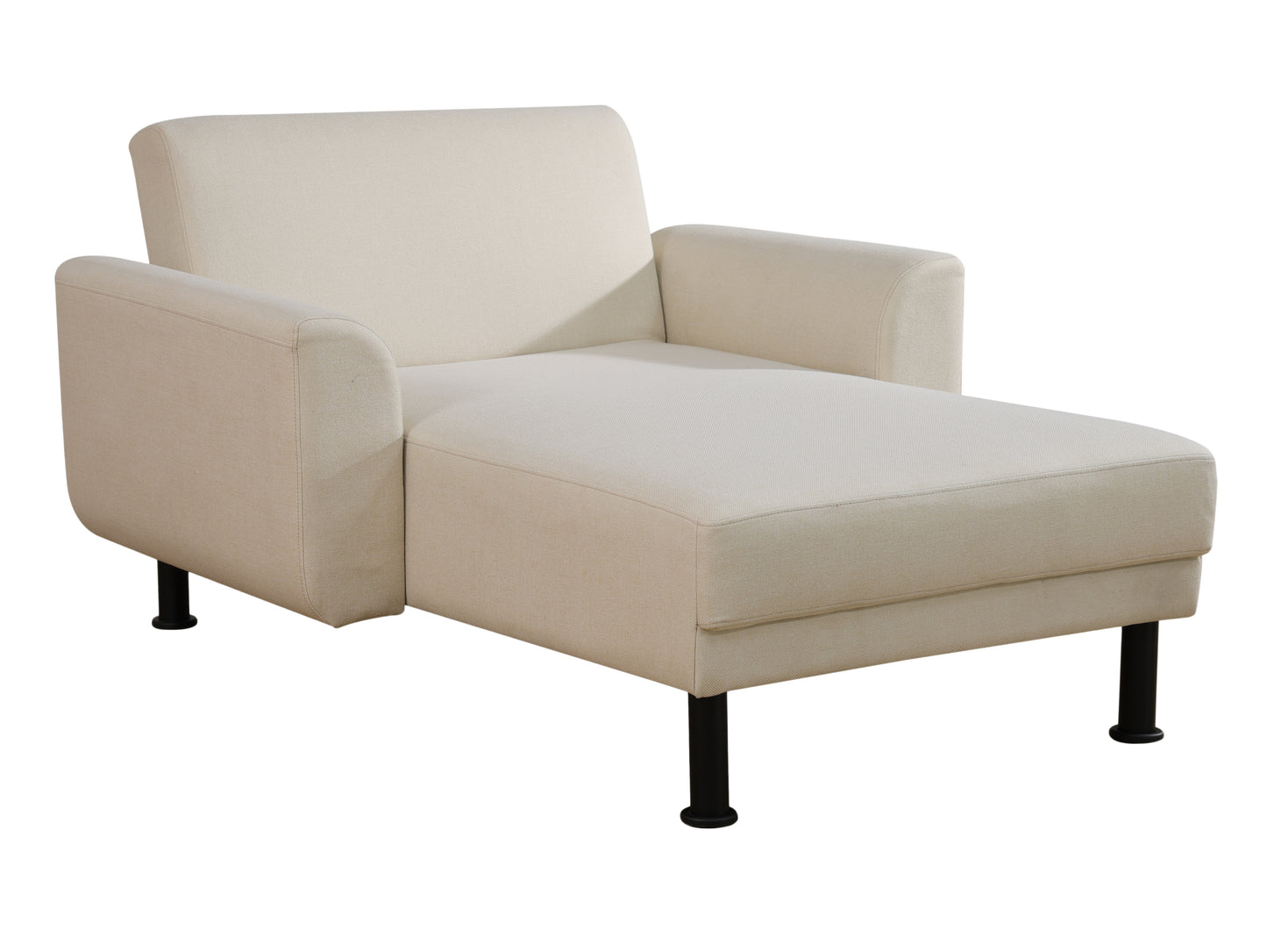 Beige Linen 2-Pieces Living Room Sofa bed