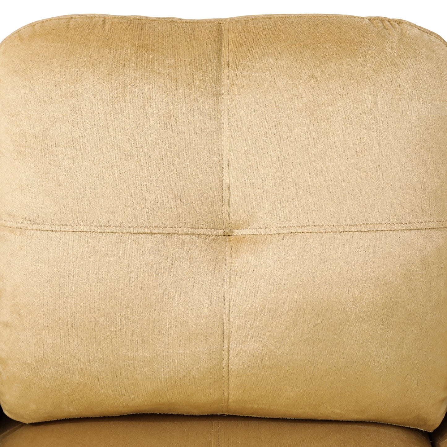 Beige and Brown Color Lint And PVC 3-Piece Couch Living Room Sofa Set