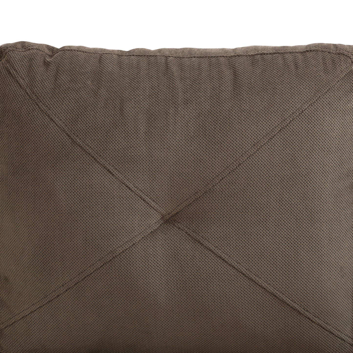 Brown Sackcloth Fabric 3-Piece Living Room Sofa Set