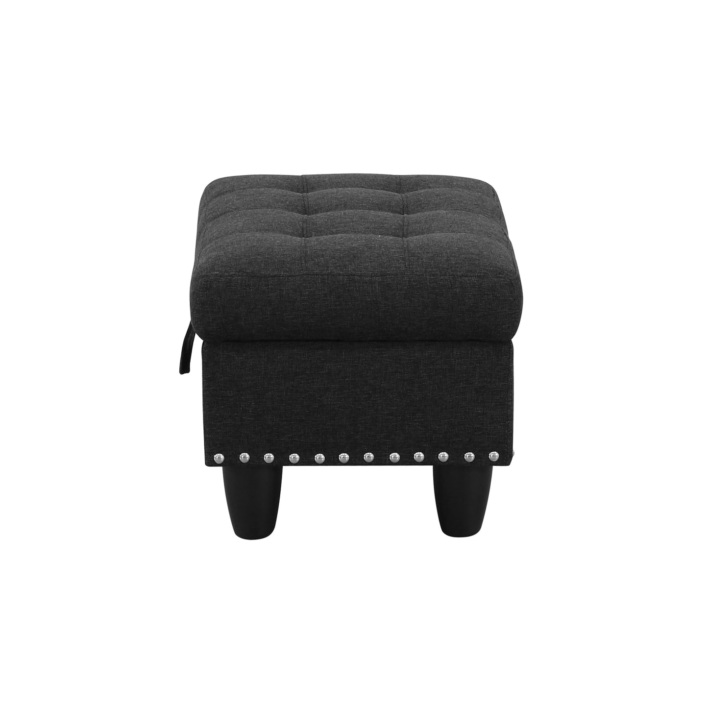 Black Grey Linen 3-Piece Sofa Living Room Sofa Set