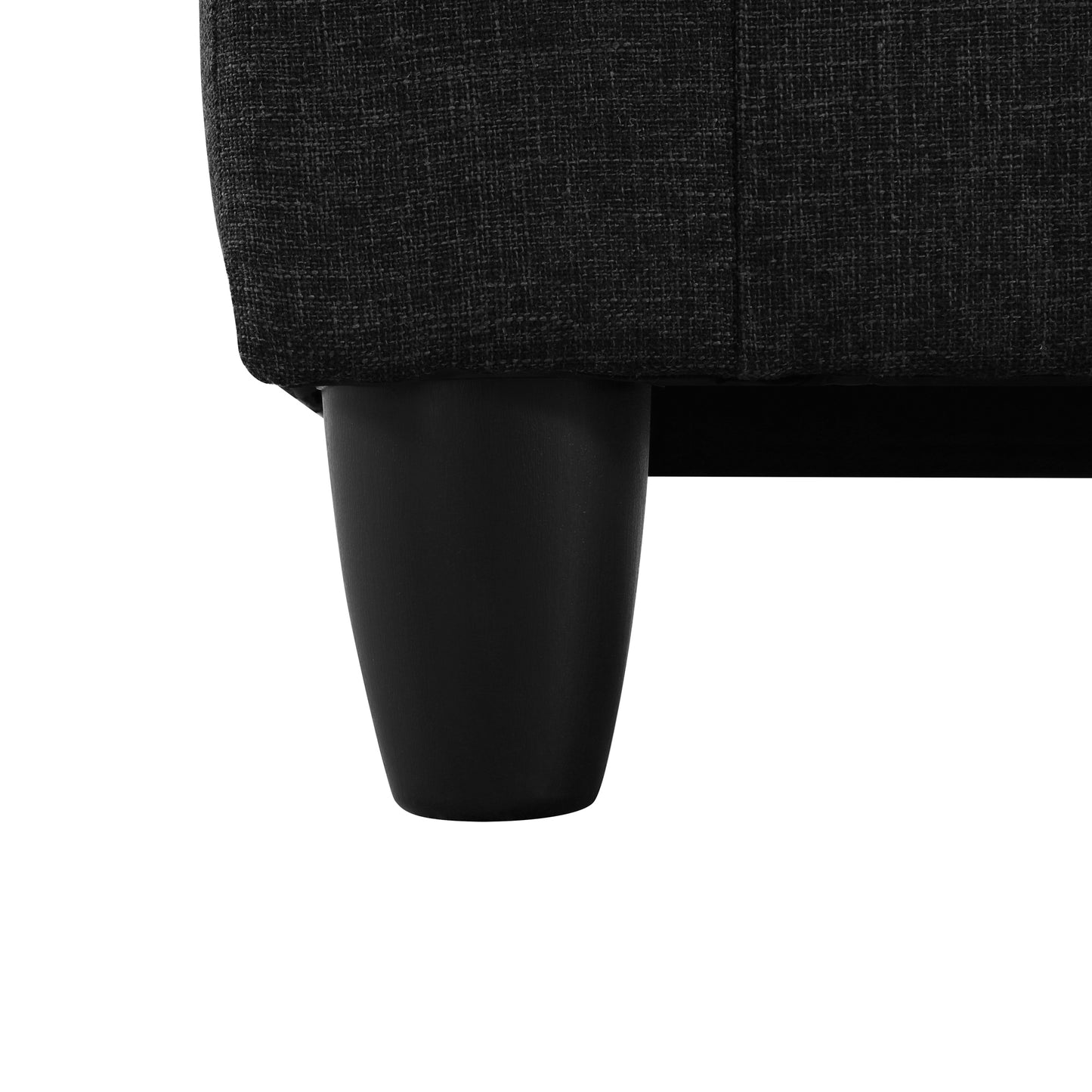 Black Grey Linen 3-Piece Sofa Living Room Sofa Set