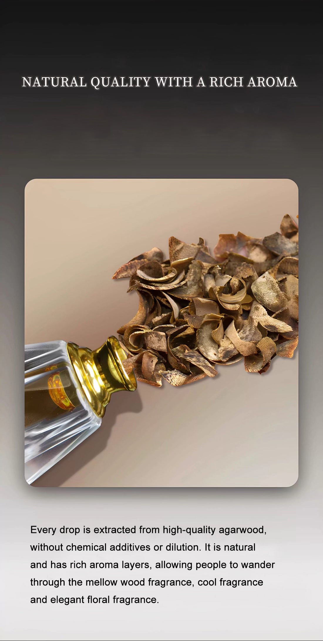 Baisonet 1ml agarwood essential oil, natural log Hainan agarwood essential oil aromatherapy
