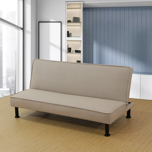 Khaki Breathable Leather Living Room 1-Piece Sofa