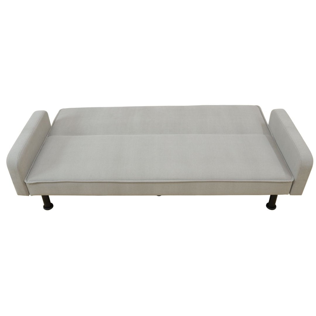 Grey Breathable Leather Living Room 1-Piece Sofa