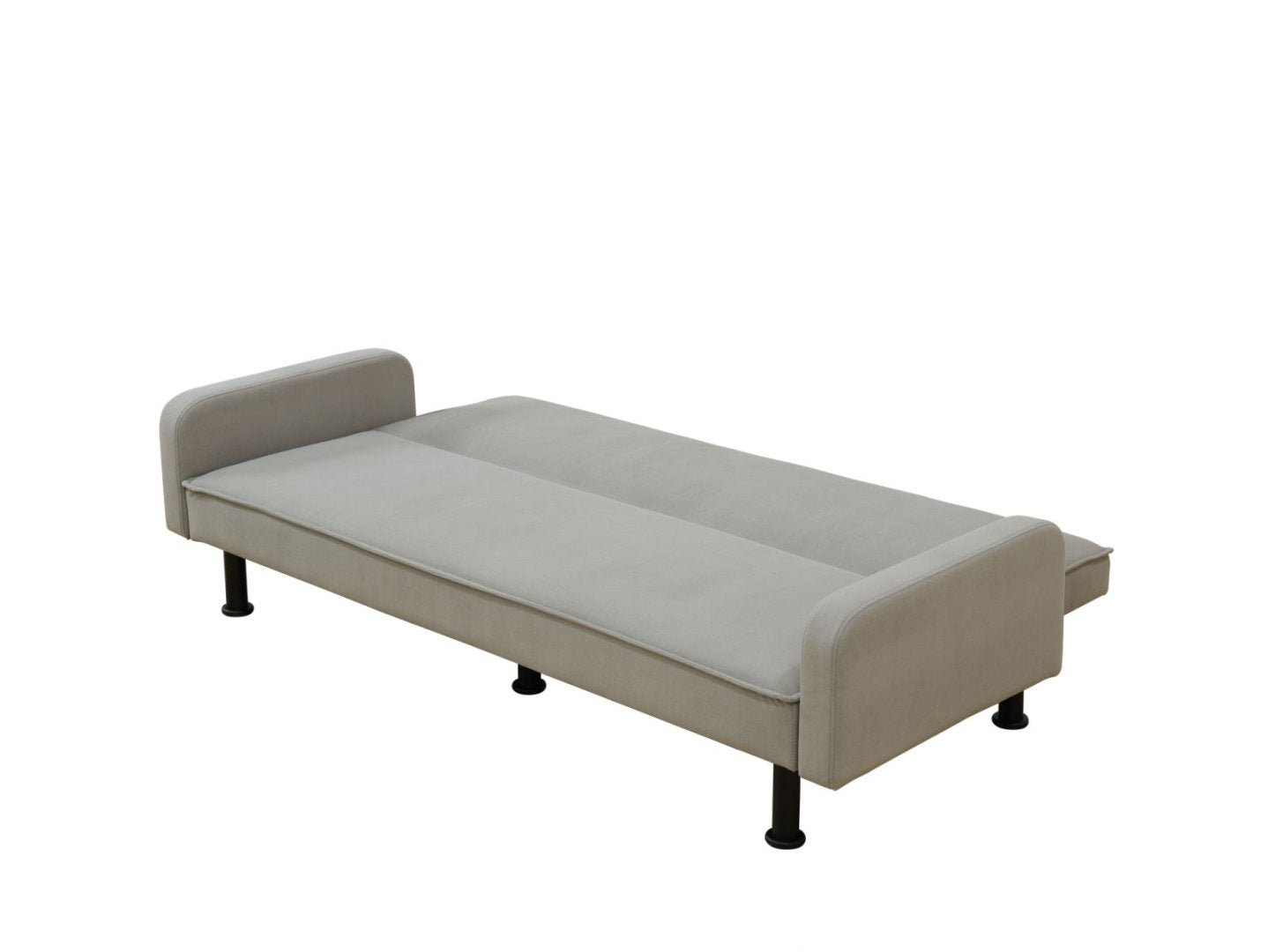 Grey Breathable Leather Living Room 1-Piece Sofa