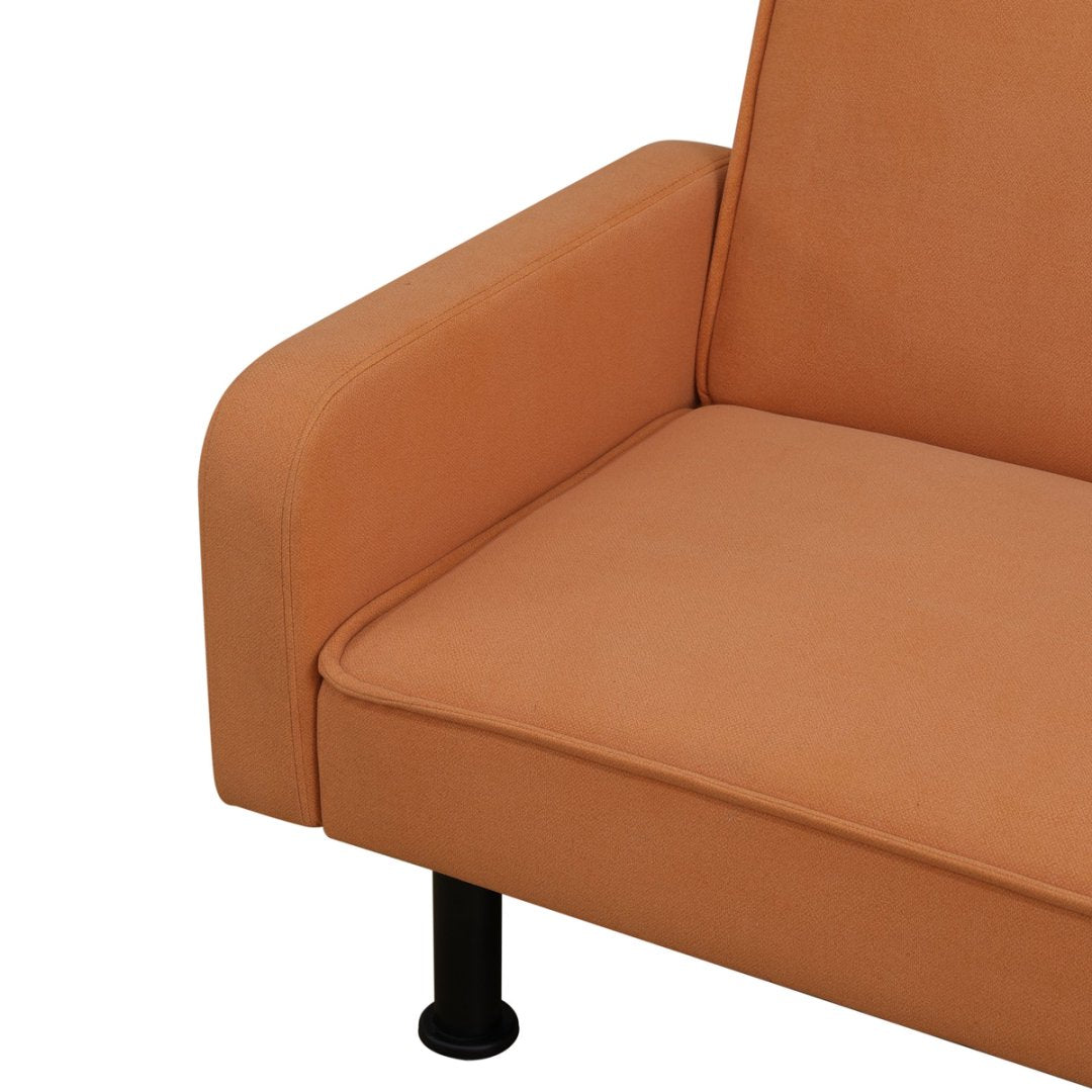 Orange Calico Living Room Sofa bed