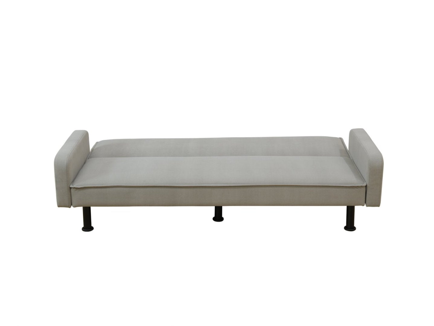 Grey Breathable Leather Living Room 1-Piece Sofa