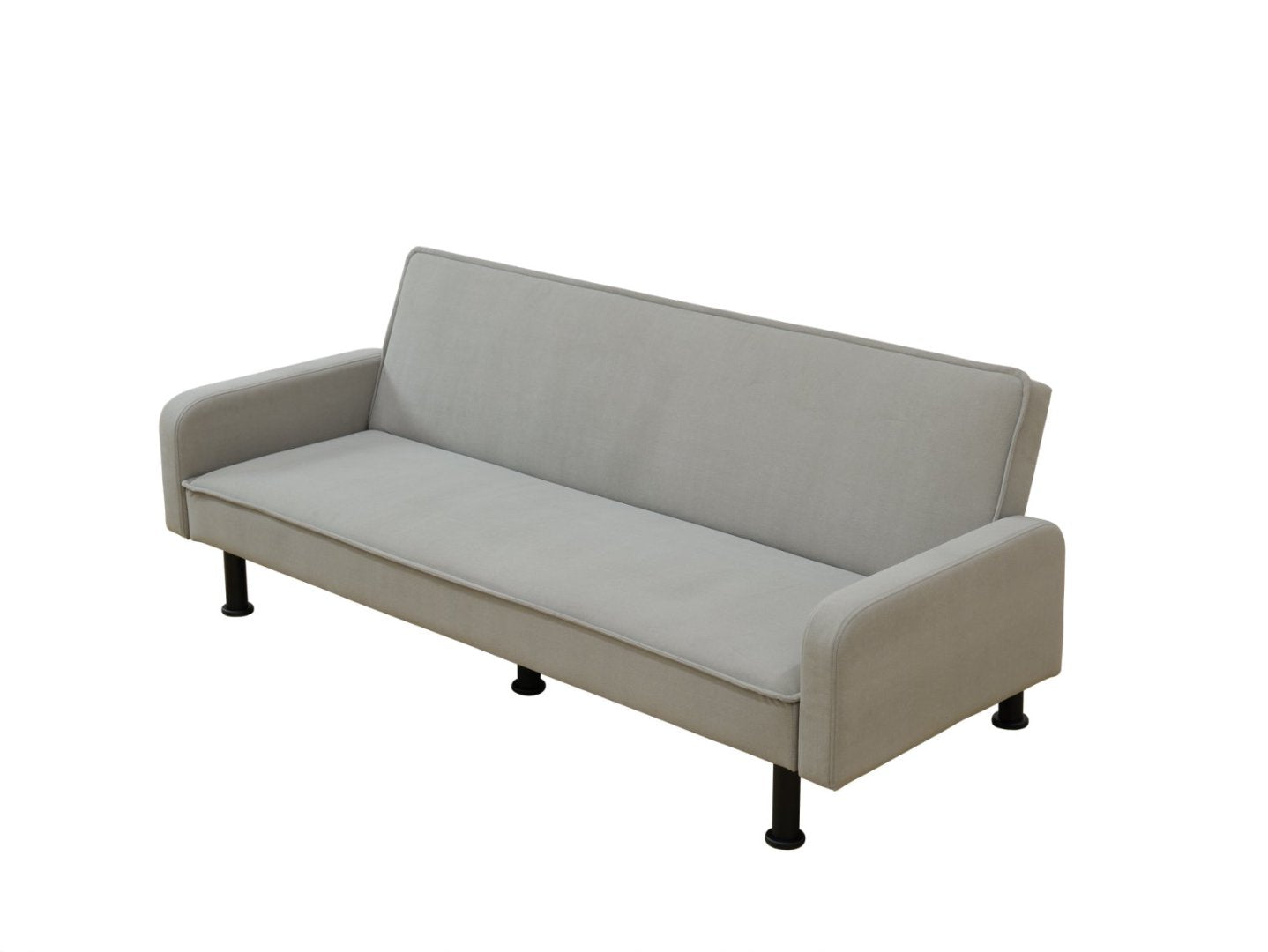 Grey Breathable Leather Living Room 1-Piece Sofa