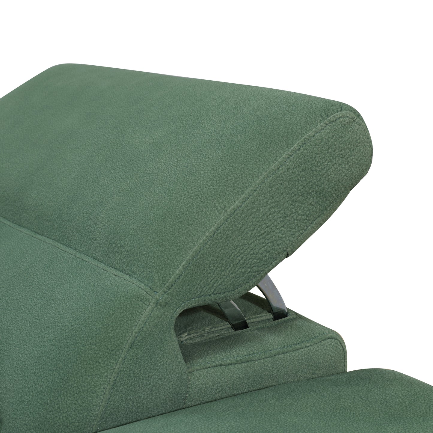 Green Flannel Living Room Recliner Sofa Set