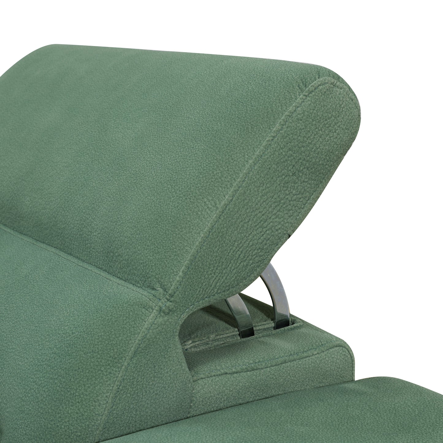 Green Flannel Living Room Recliner Sofa Set