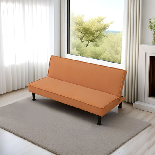 Orange Calico Room Sofa bed