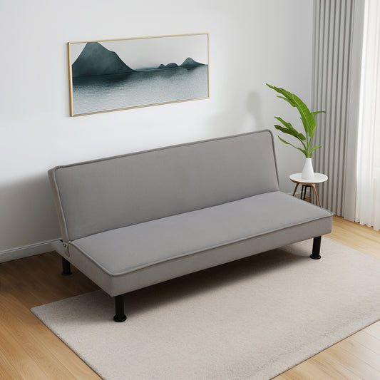 Grey Calico Living Room 1-Piece Sofa bed