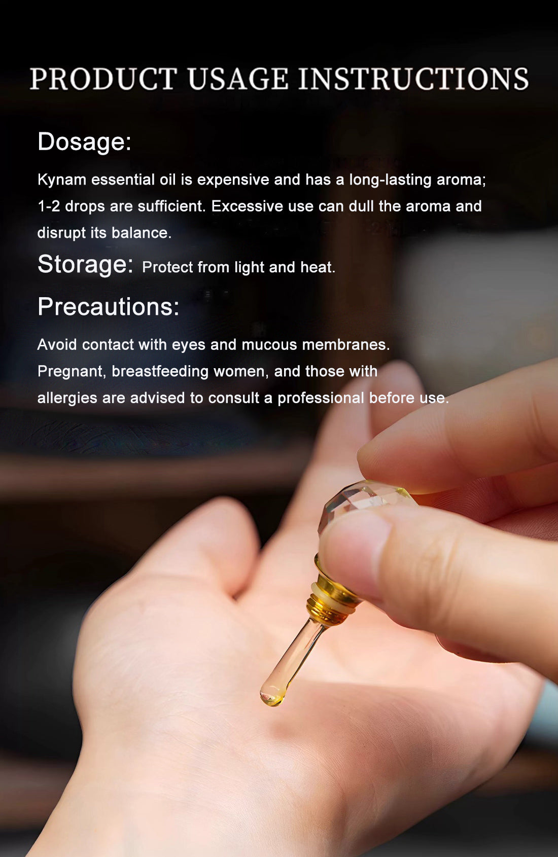 Baisonet 1ml agarwood essential oil, natural log Hainan agarwood essential oil aromatherapy