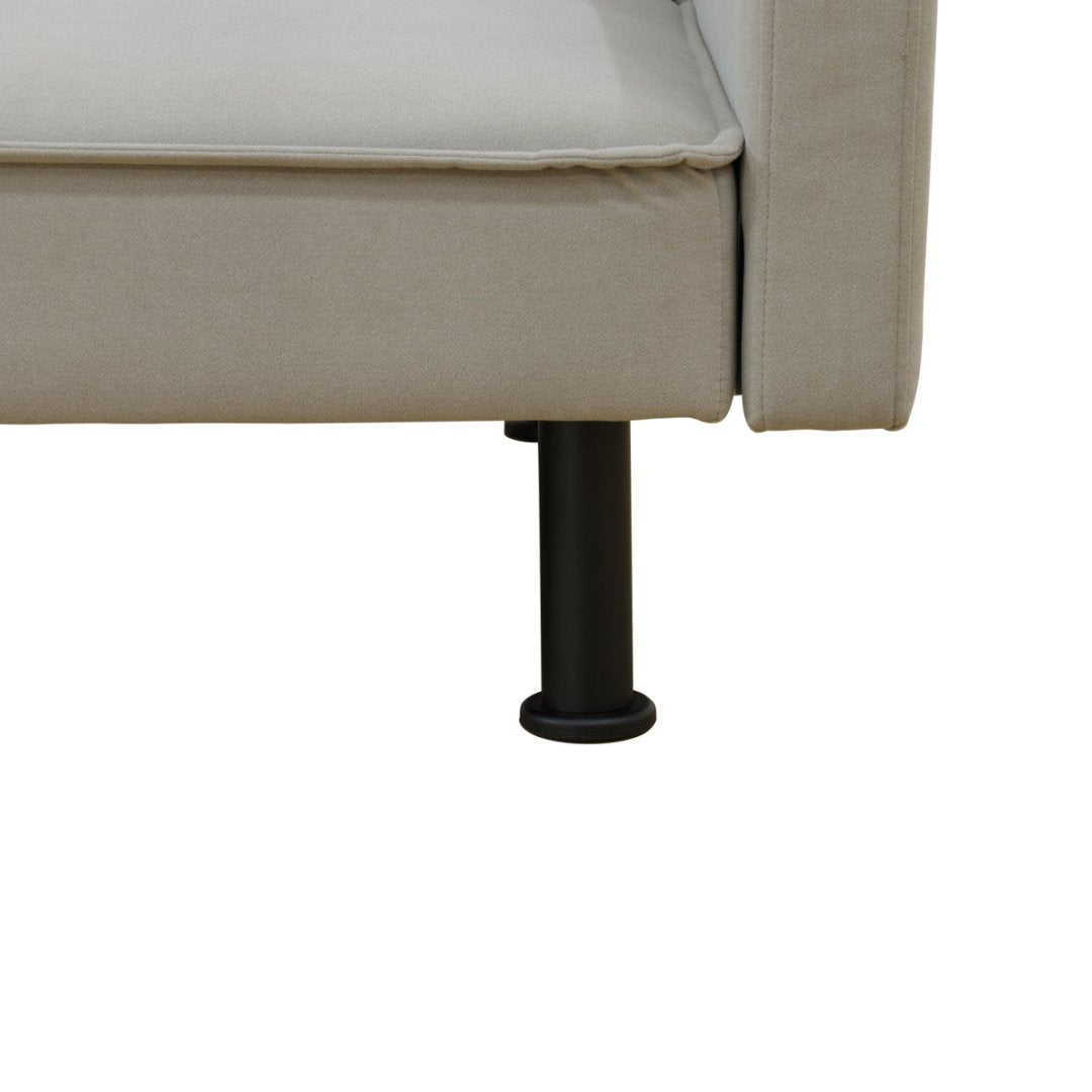 Grey Breathable Leather Living Room 1-Piece Sofa